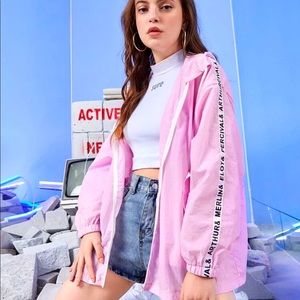 Light Pink Zip up hoodie